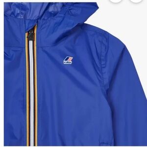 K-Way Kids Royal Blue Raincoat with Hood size 8